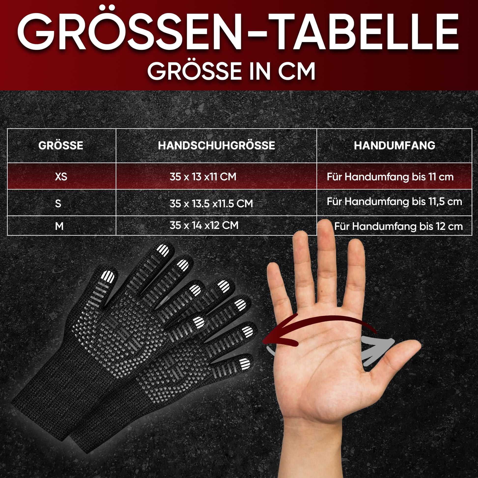 Grillhandschuhe hitzebeständig bis 800°C
