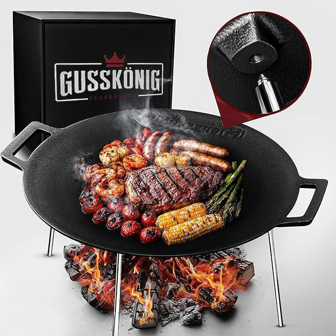 Gusseisen Grillplatte (Ø 42 cm)