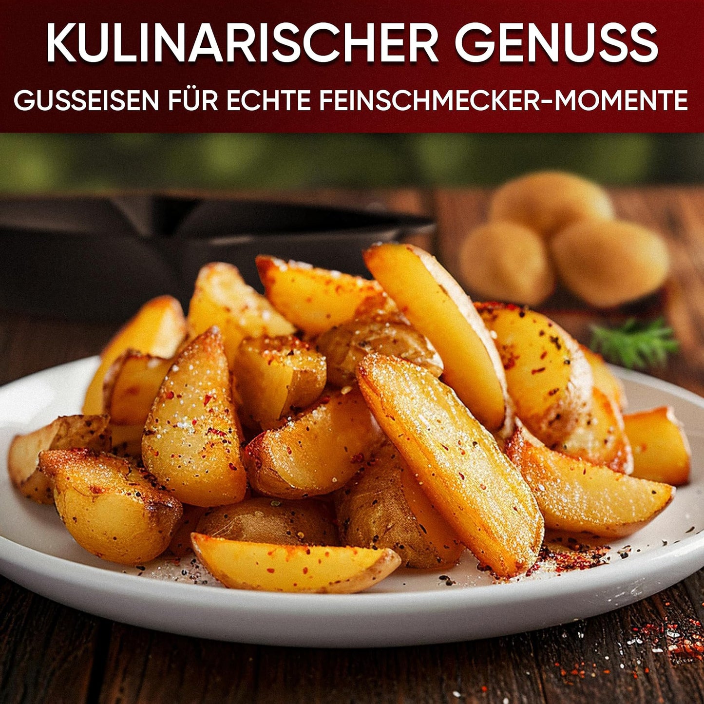 Gusseisen-Grillpfännchen für Grill (6er Set) – 6x Mini-Pfanne