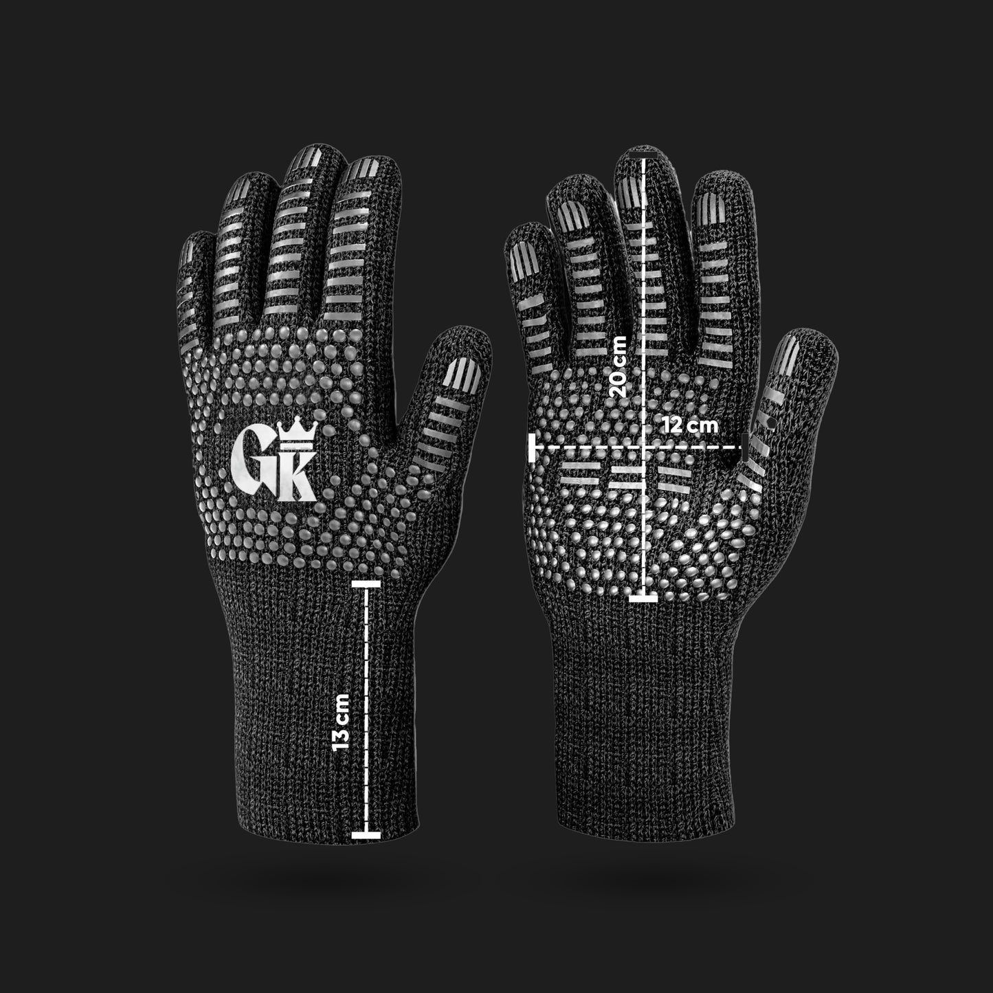 Grillhandschuhe hitzebeständig bis 800°C X-Small Weiß