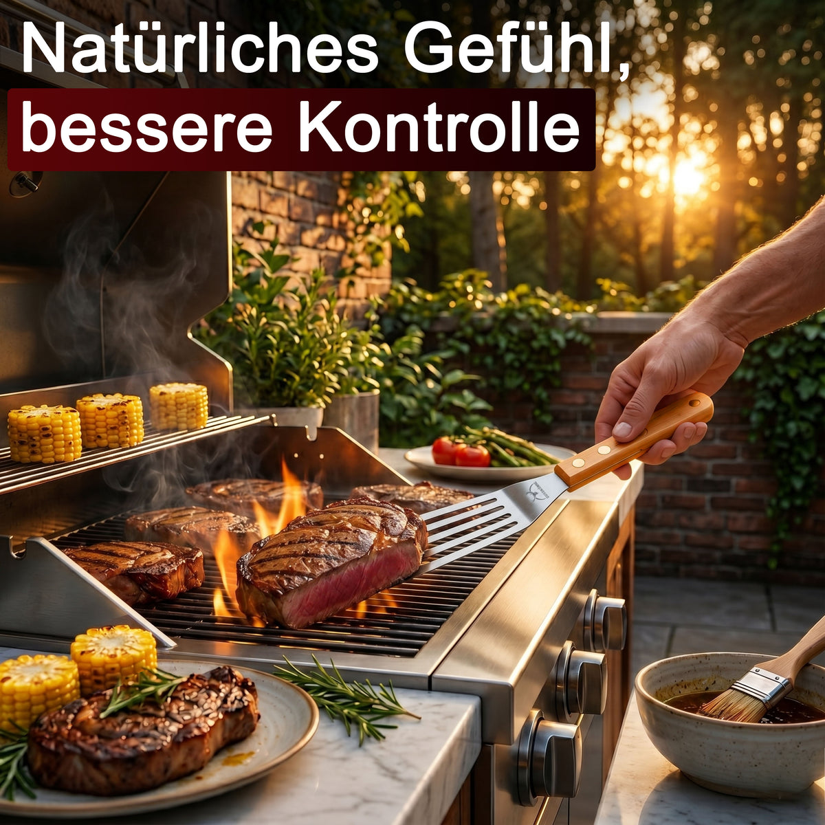 Pfannenwender Edelstahl & Grillwender | Edelstahl 420 | GussKönig®