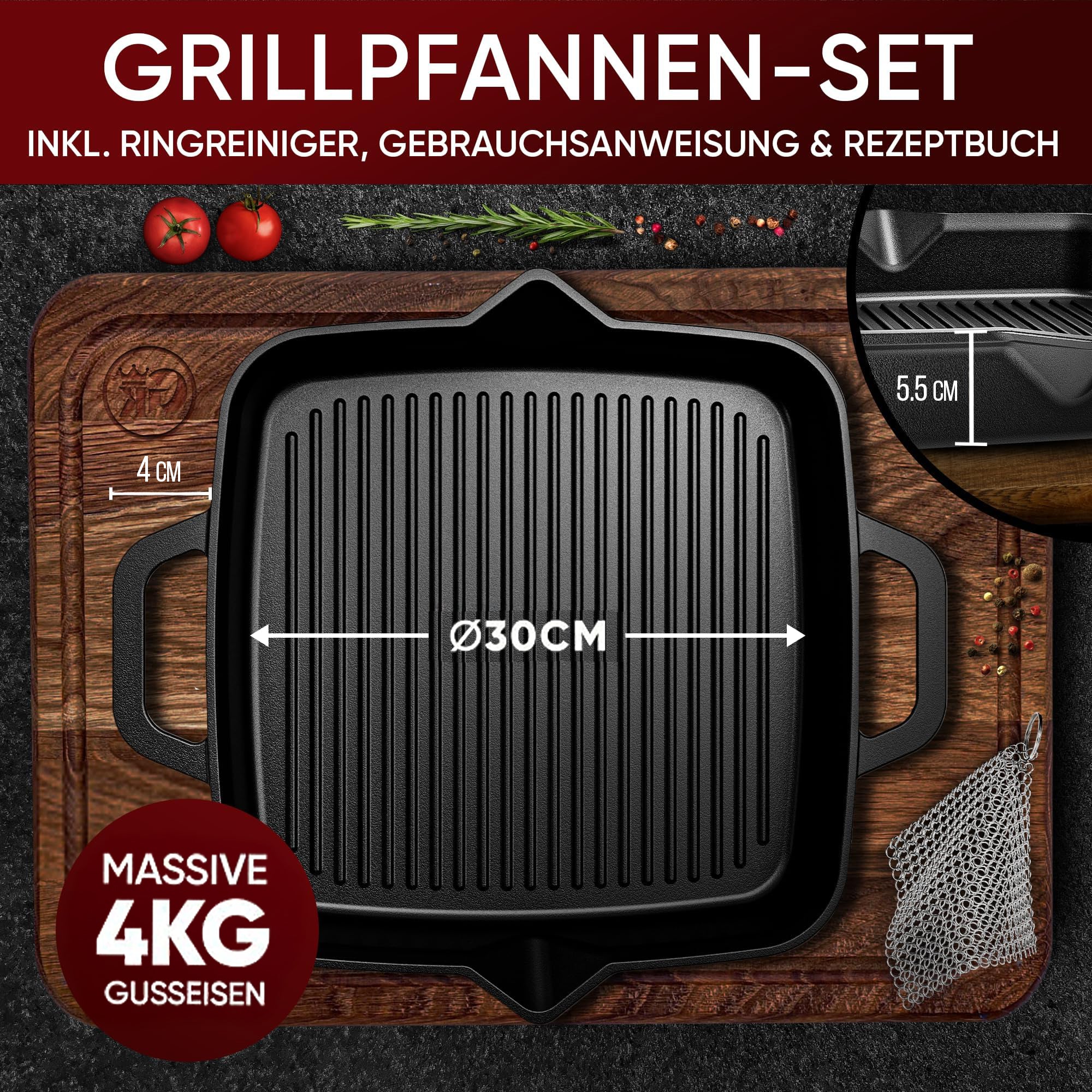 Bratpfanne & GusseisenpfanneGrillpfanneGusskönig