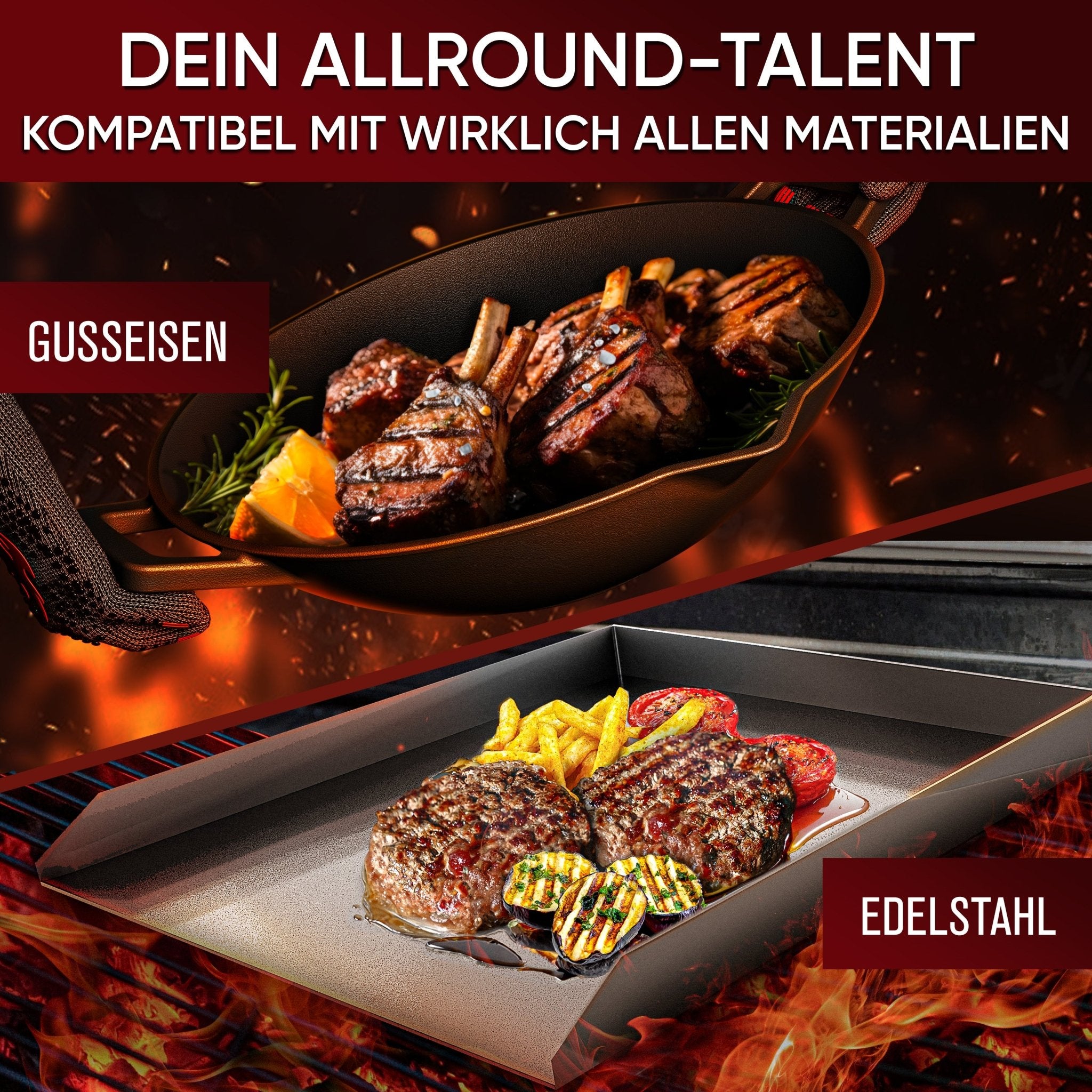 Edelstahl - Ringreiniger – schonend & effektiv für Gusseisen12 cmGusskönig