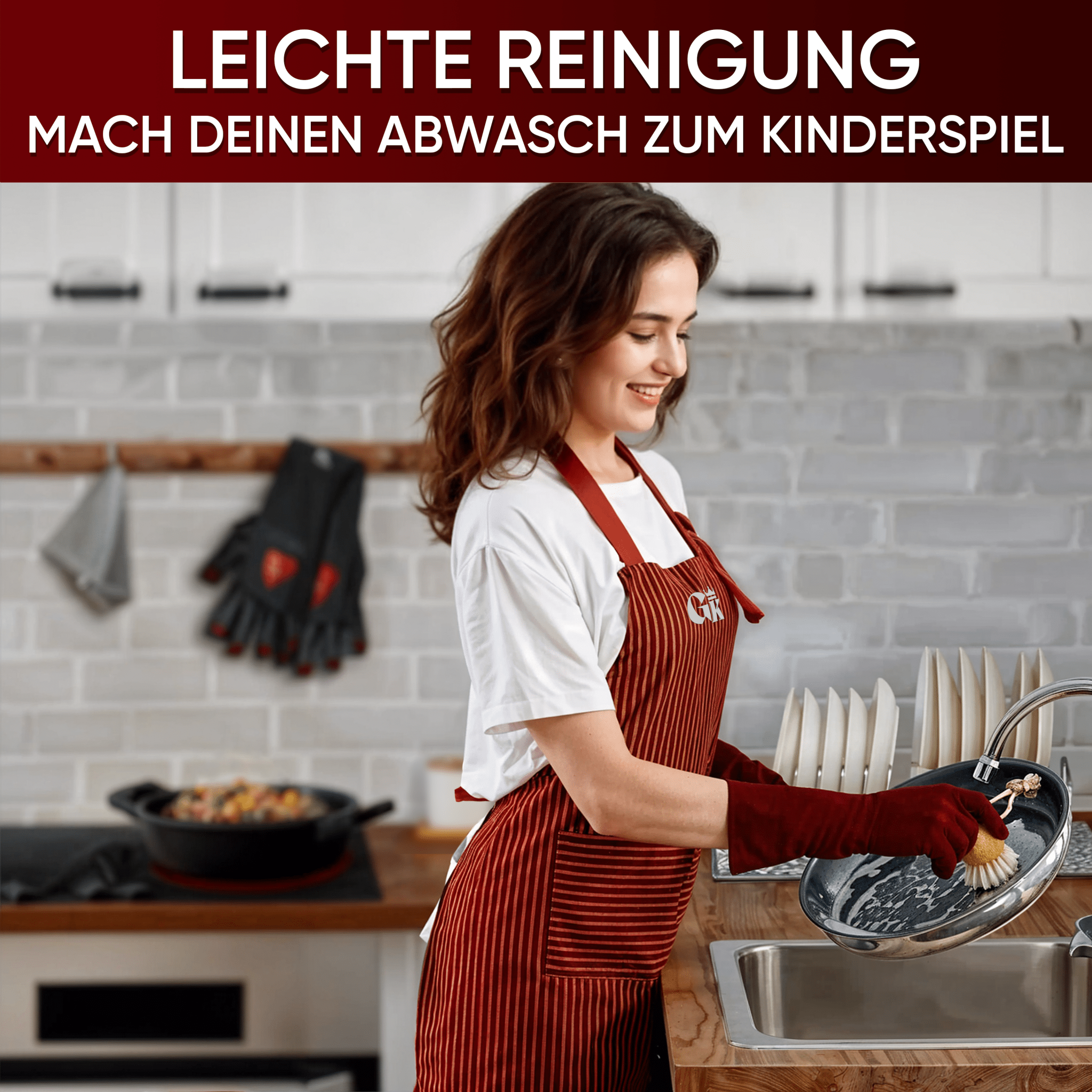 Holz-Spülbürste mit Sisal – schonend für Gusseisen--Gusskönig