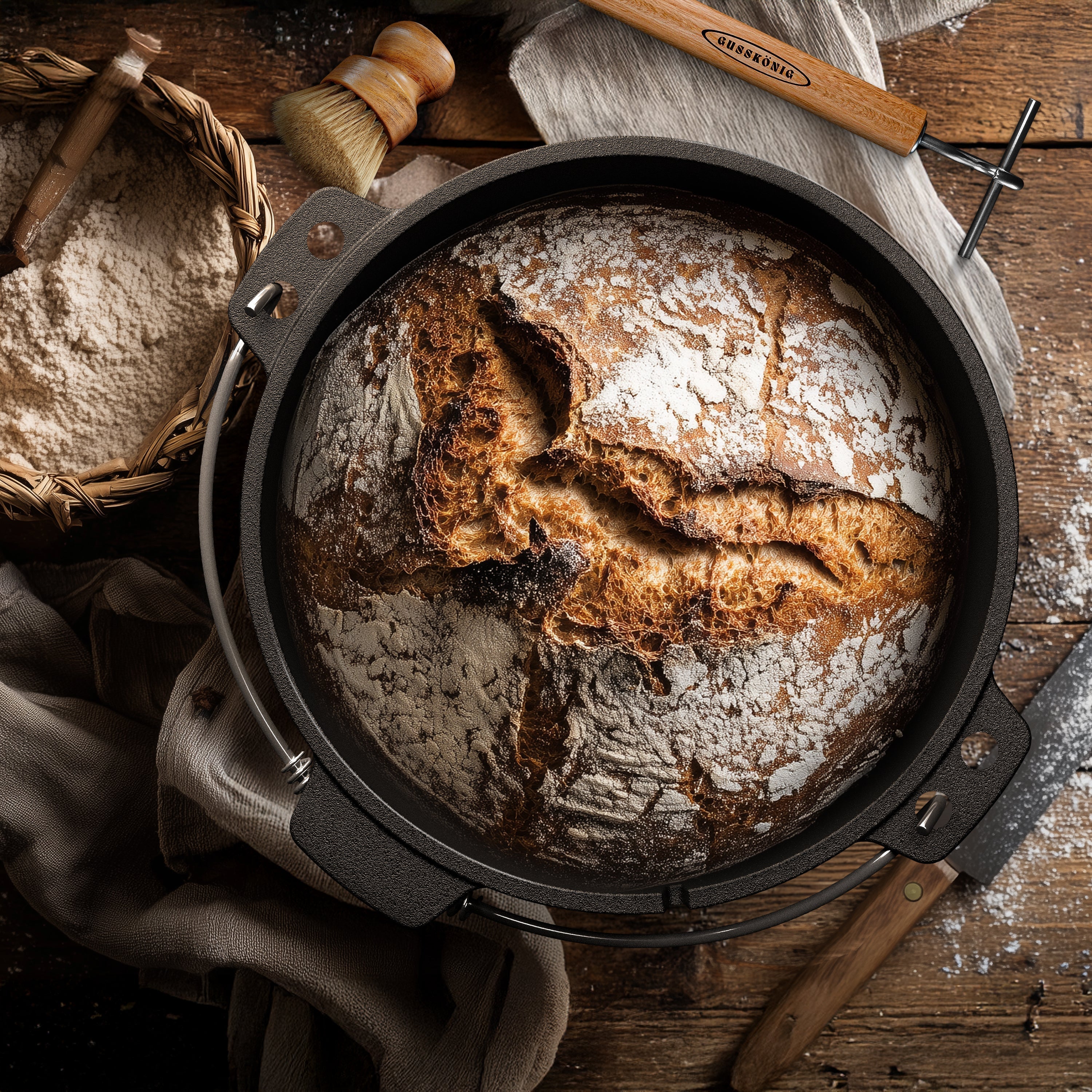 Brot ohne Kneten - Gusskönig