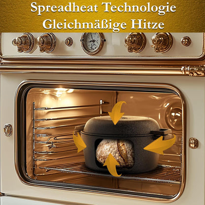 2in1 Gusseisen Brotbackform - inkl. Kochbuch & Zubehör2in1 TopfGusskönig