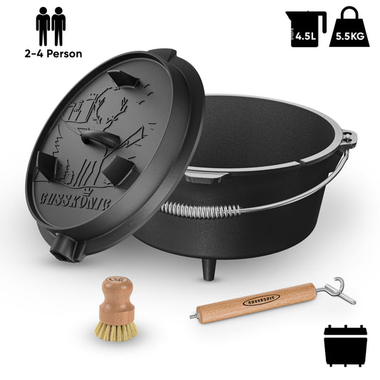 Dutch Oven mit 2in1Deckelheber [5L, 7L, 9L, 12L]