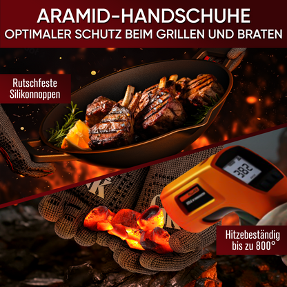 Grillhandschuhe hitzebeständig bis 800°C