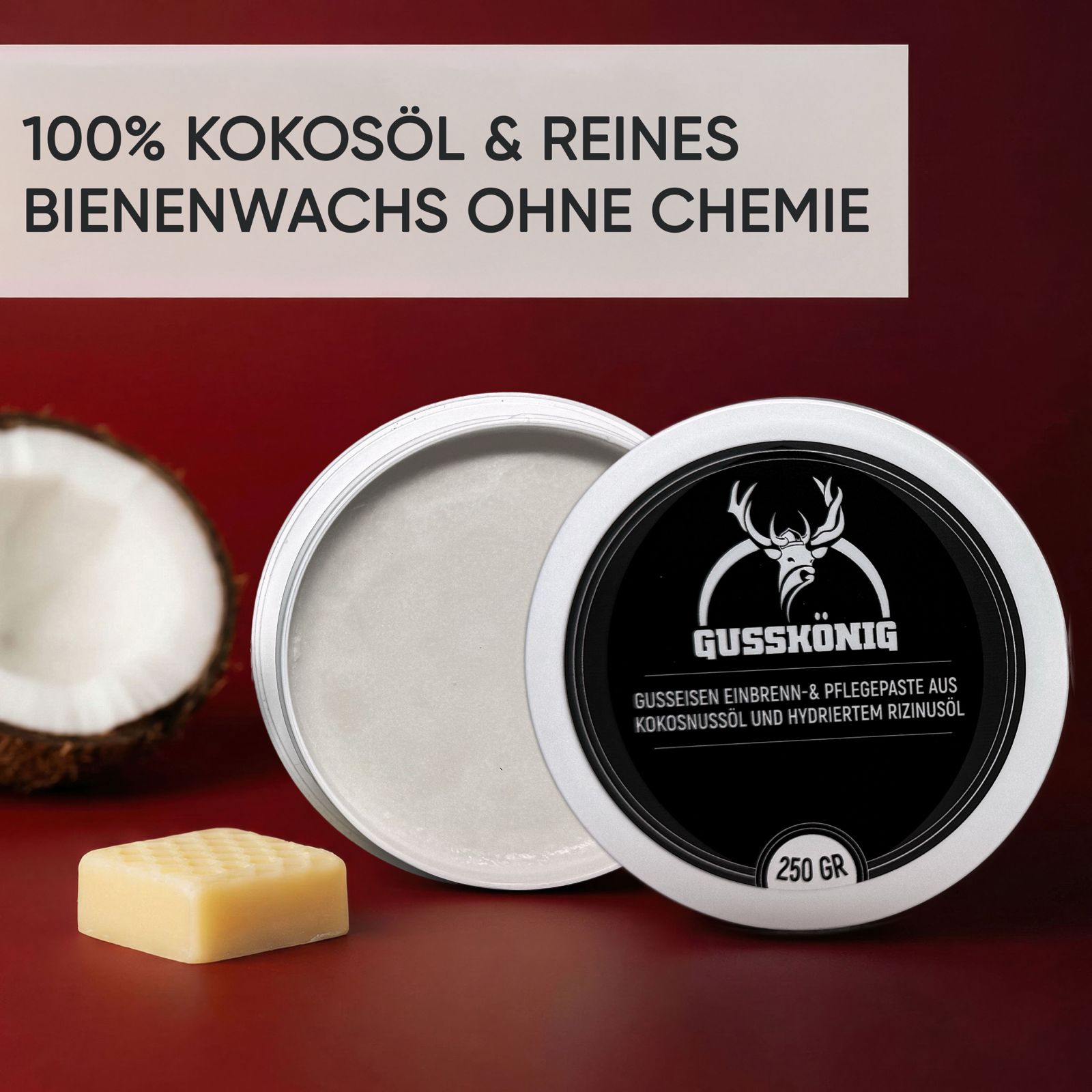 Dutch Oven Pflege | Gusseisen Einbrennpaste | GussKönig®