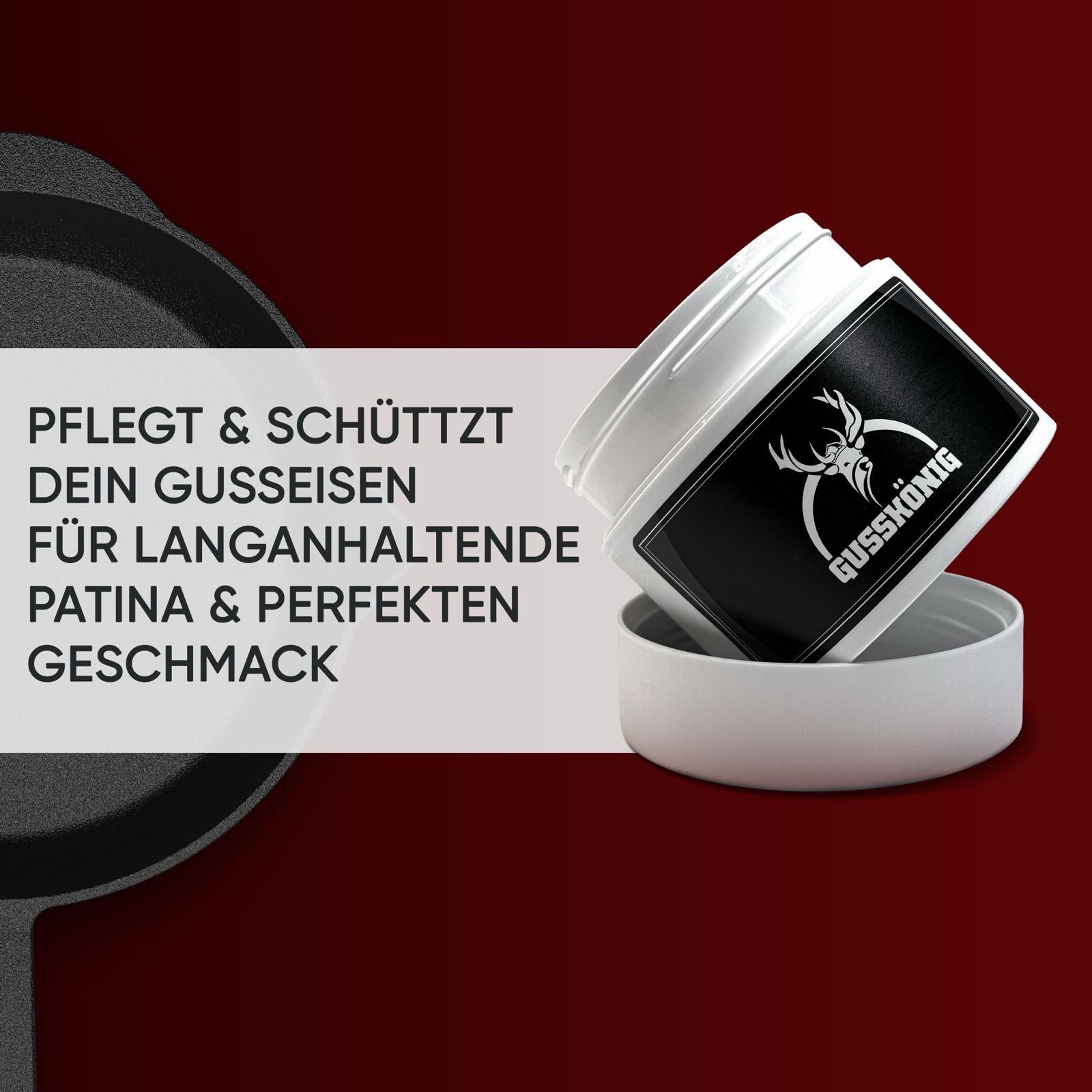 Dutch Oven Pflege | Gusseisen Einbrennpaste | GussKönig®