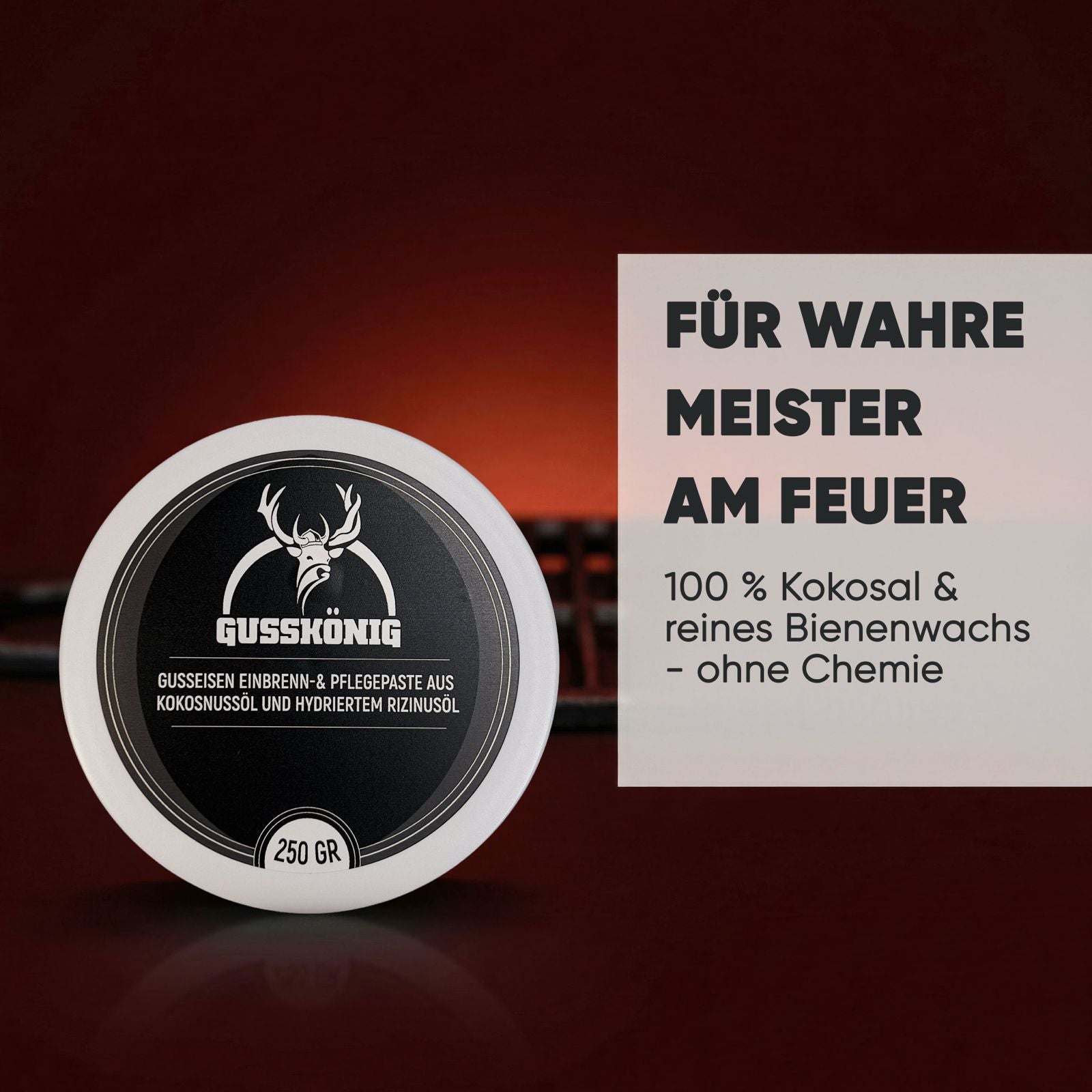 Dutch Oven Pflege | Gusseisen Einbrennpaste | GussKönig®