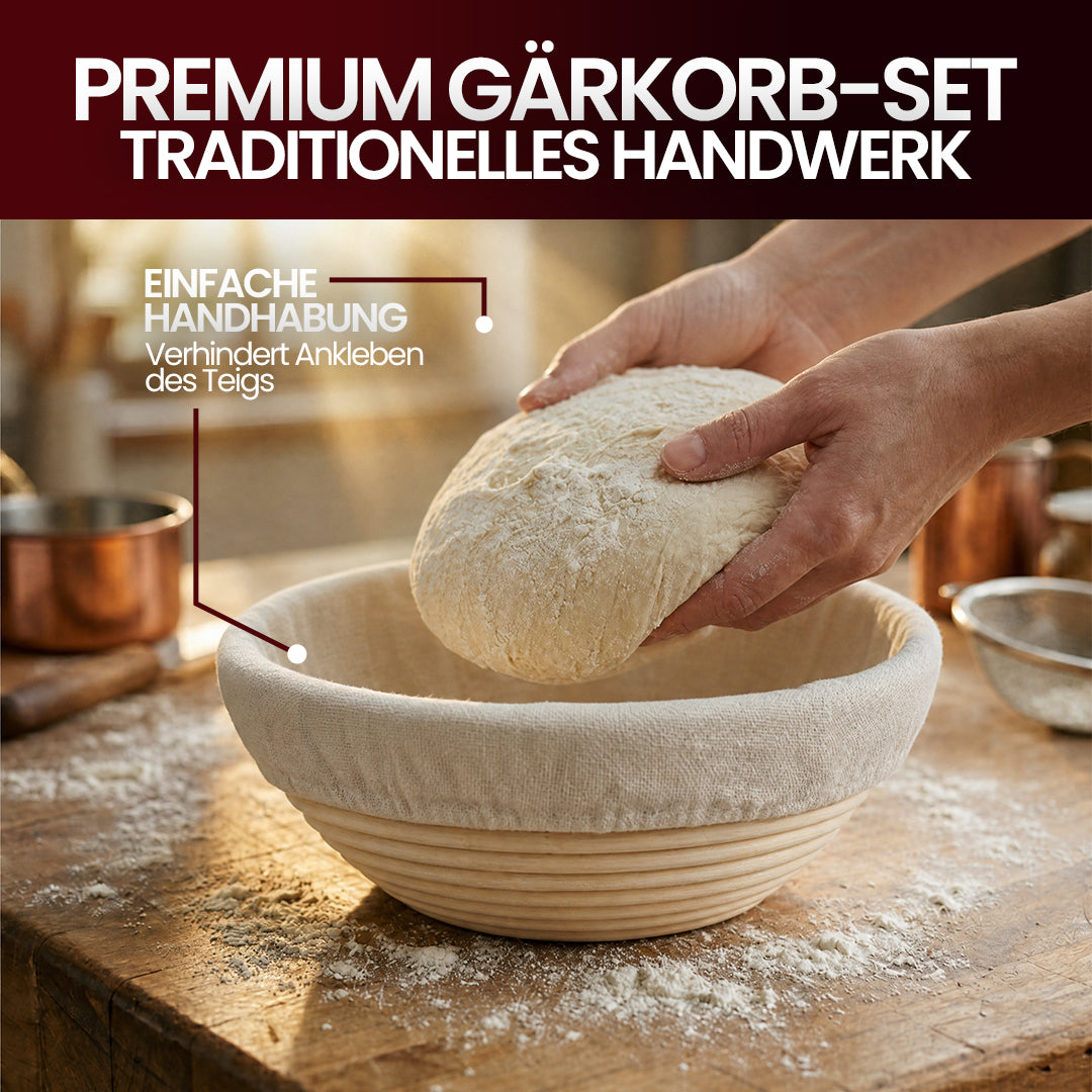 Gärkörbchen Rund | Brot Gärkorb kaufen | GussKönig®