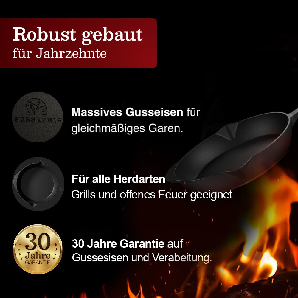 Bratpfanne & GusseisenpfanneBratpfanne+PflegepasteGusskönig