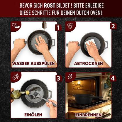 Dutch Oven 2in1Ohne PflegepasteGusskönig