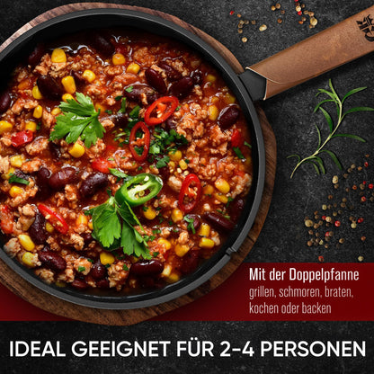 Dutch Oven 2in1Mit PflegepasteGusskönig