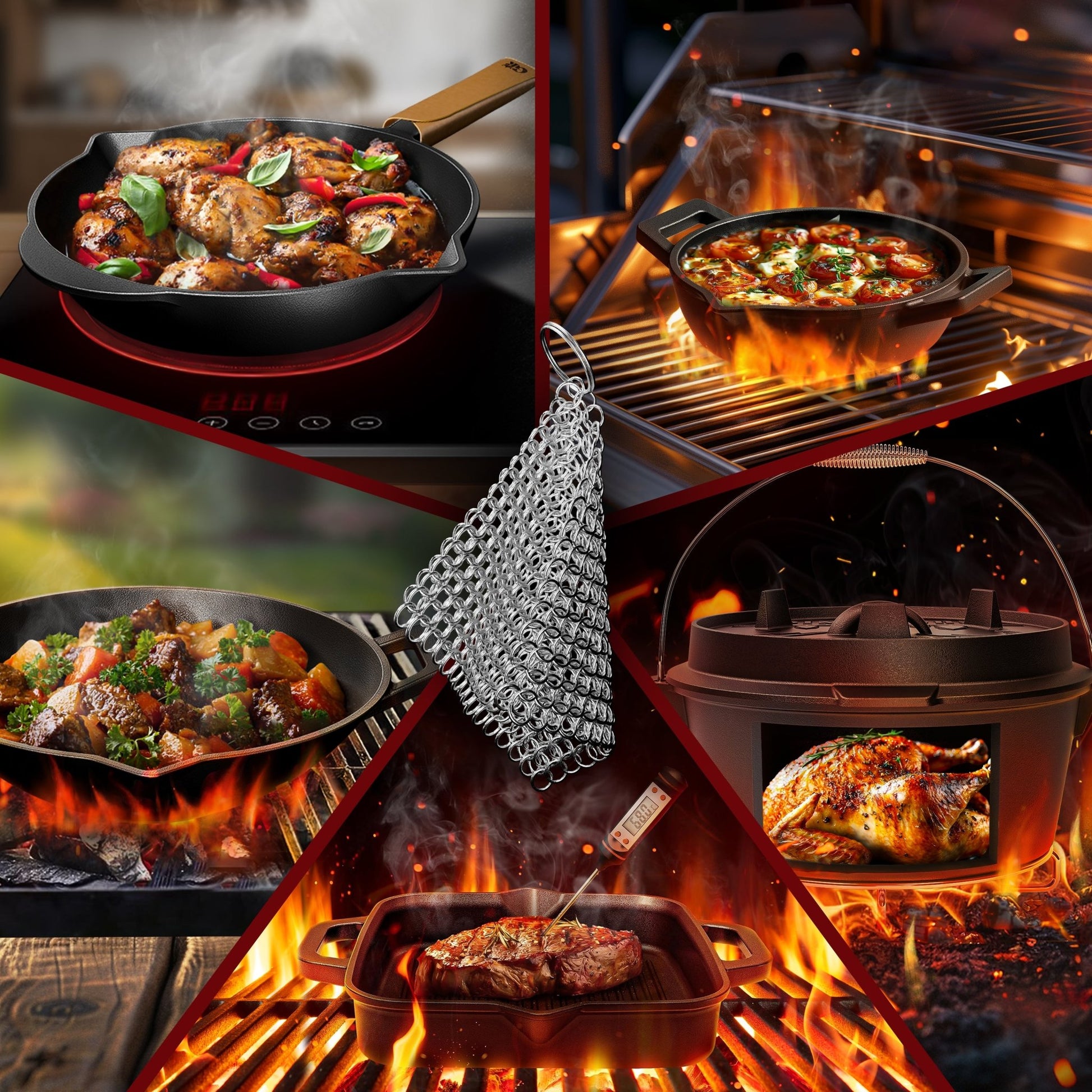 Edelstahl - Ringreiniger – schonend & effektiv für Gusseisen12 cmGusskönig