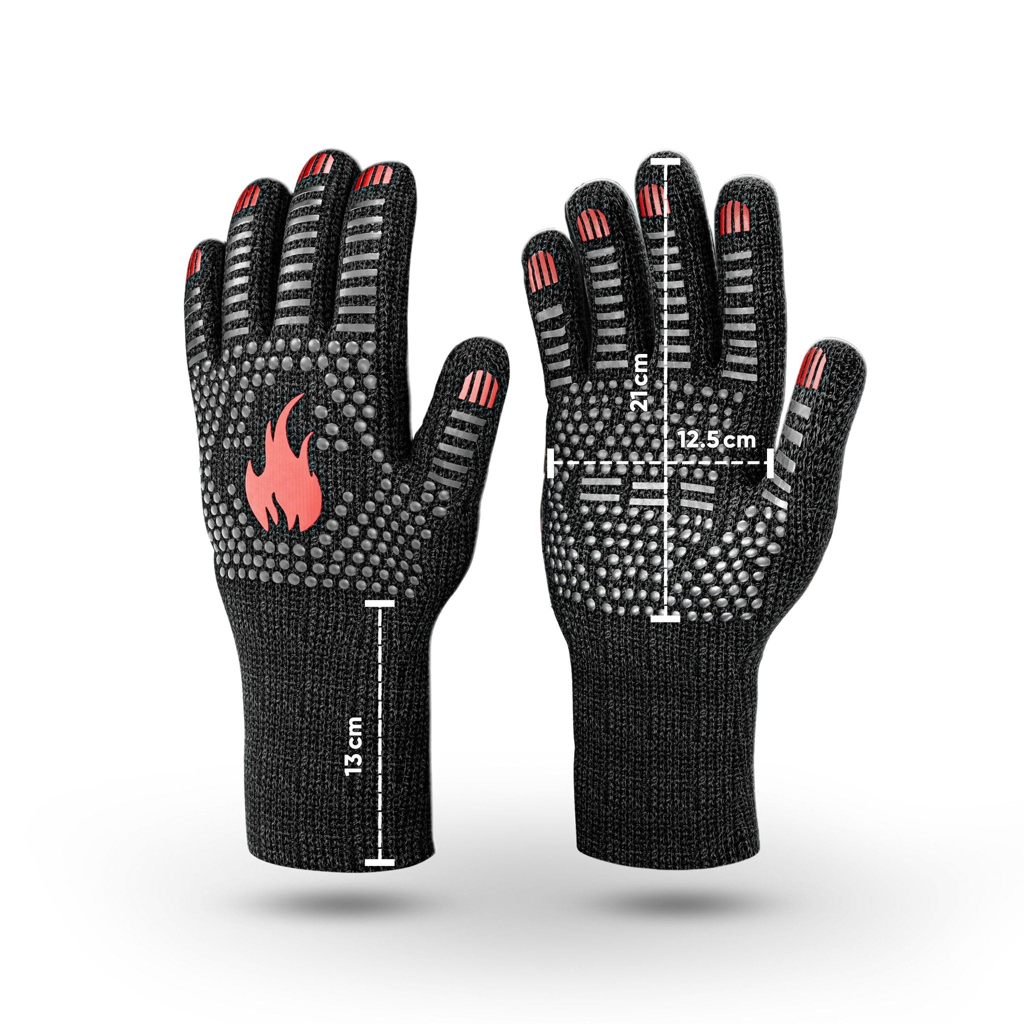 Grillhandschuhe hitzebeständig – Aramid, Indoor & OutdoorMediumGusskönig