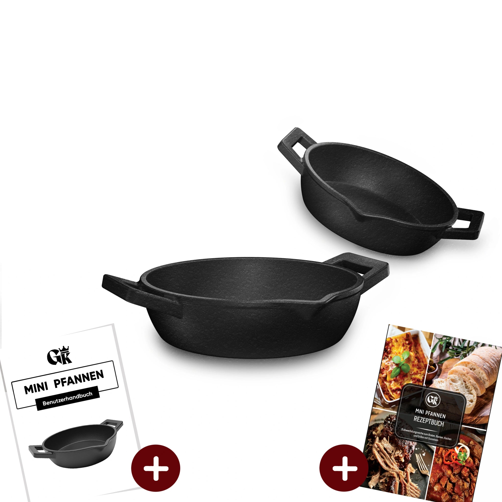 Gusseisen-Grillpfännchen – Kleine PfanneOhne PflegepasteGusskönig
