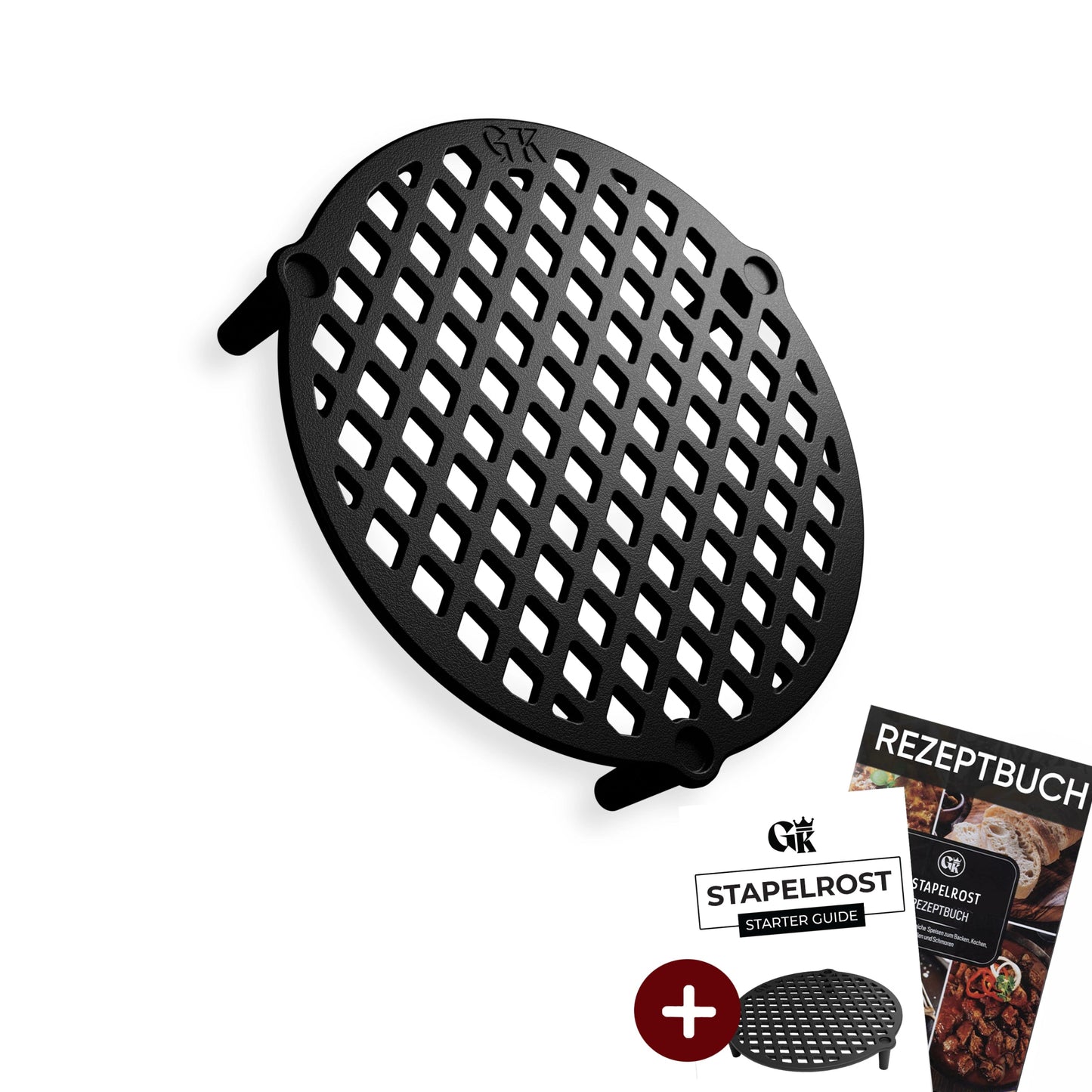 Gusseisen Stapelrost mit Beinen – Dreibein & Feuerrost9 LGusskönig