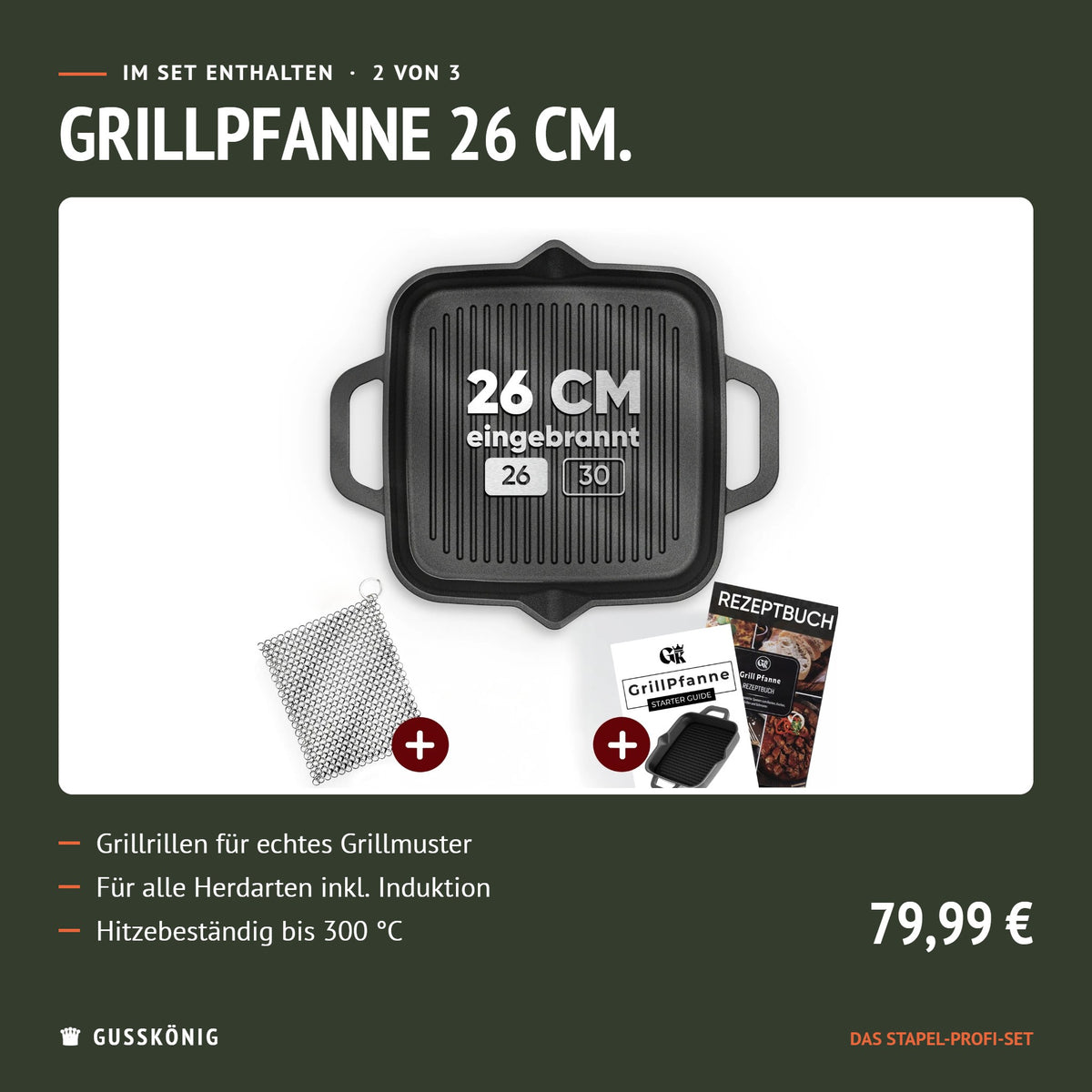 Im Set enthalten: Grillpfanne 26 cm