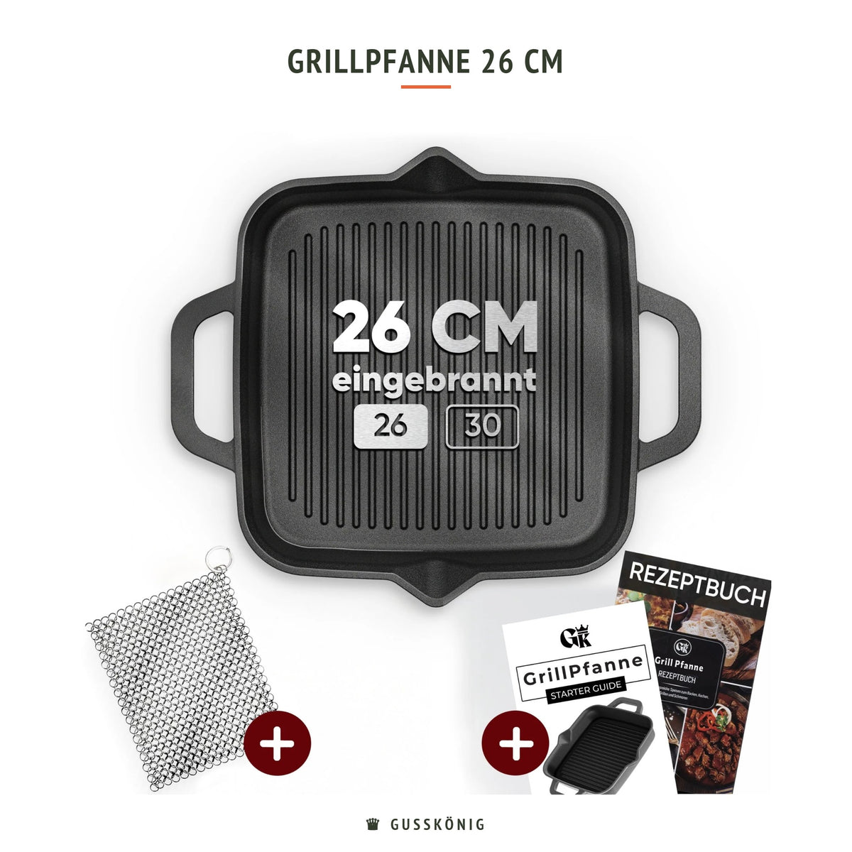 Gusskönig Grillpfanne 26 cm
