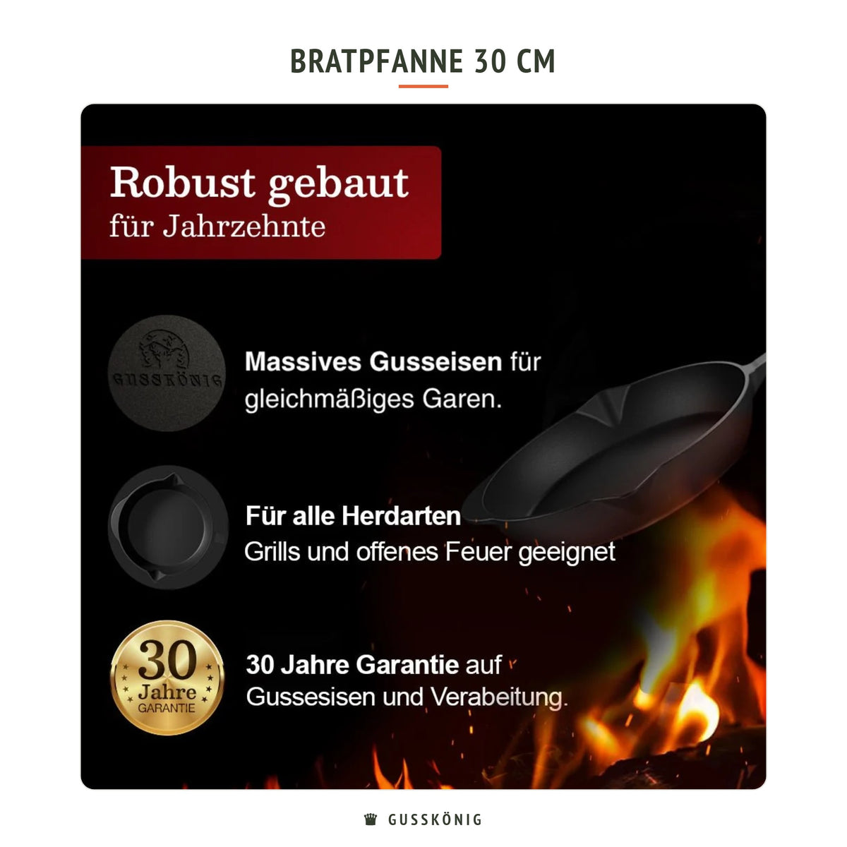 Gusskönig Bratpfanne 30 cm